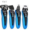 Профессиональная многофункциональная бритва 4 в 1, водонепроницаемая электрическая бритва для удаления волос, мужская бритва, вилка стандарта США