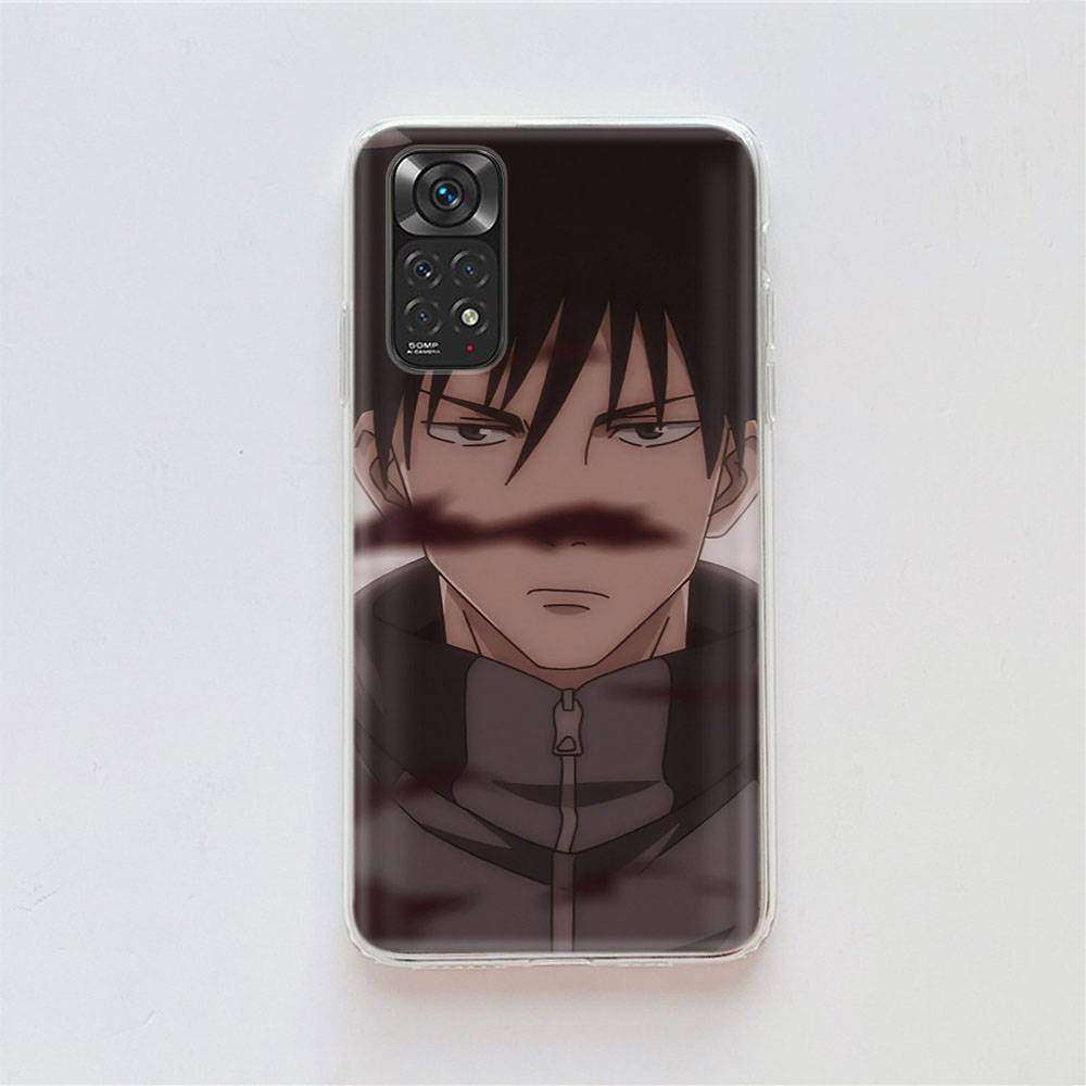 Чехол DT17Jujutsu Kaisen для Samsung A04 A14 A23 A34 A54 M23 M33 M52 M53 Realme 10 9 C30S C35 C55 VIVO Y02S Y21 Y33S Y51 X80 Pro Прозрачный чехол