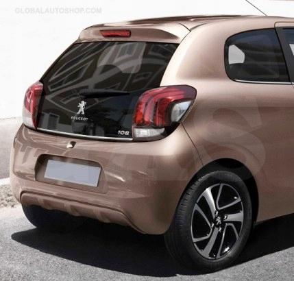PEUGEOT 108 - CHROME trim for trunk lid