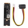 NGFF M.2 To PCIE X4 Riser Card NGFF M.2 To PCIE X4 Adapter Card with LED Indicators for Bitcoin Miner Mining