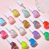 Love Bottle Nail Polish Popular White High Saturation Solid Color Dopamine No-bake Water-based Environmental Protection