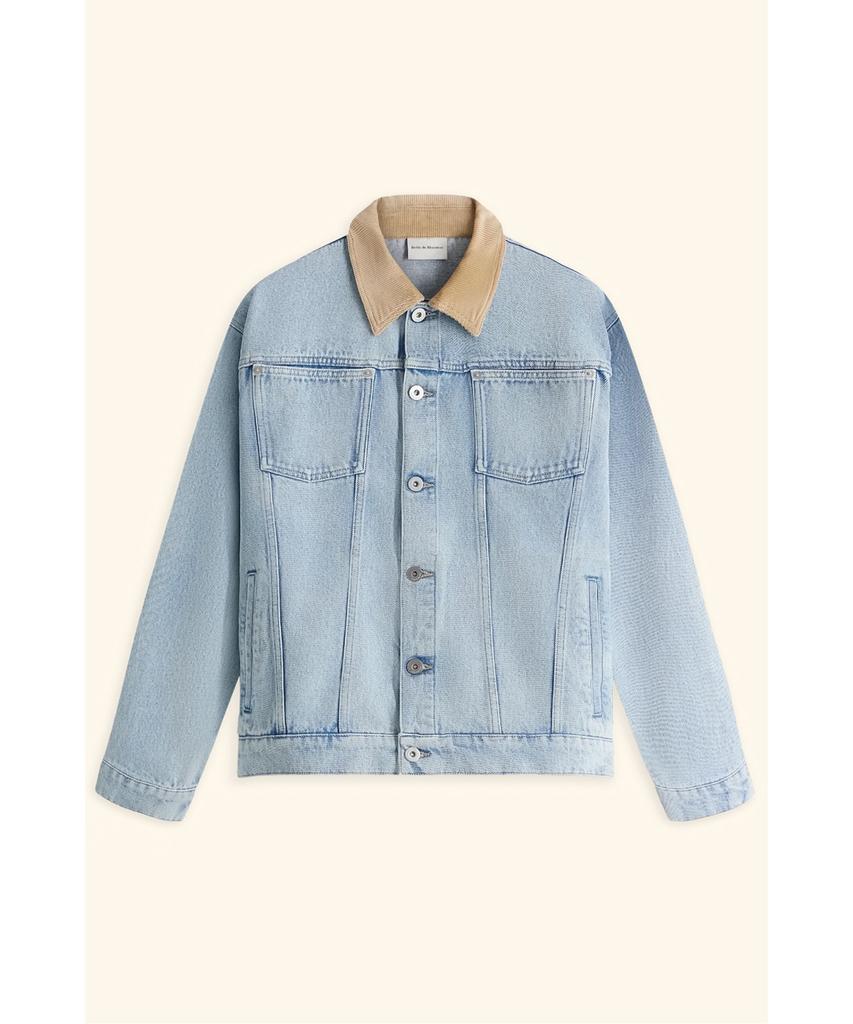 Drole De Monsieur Washed Denim Jacket La Veste Jean Dlave D0Jms26001Bul