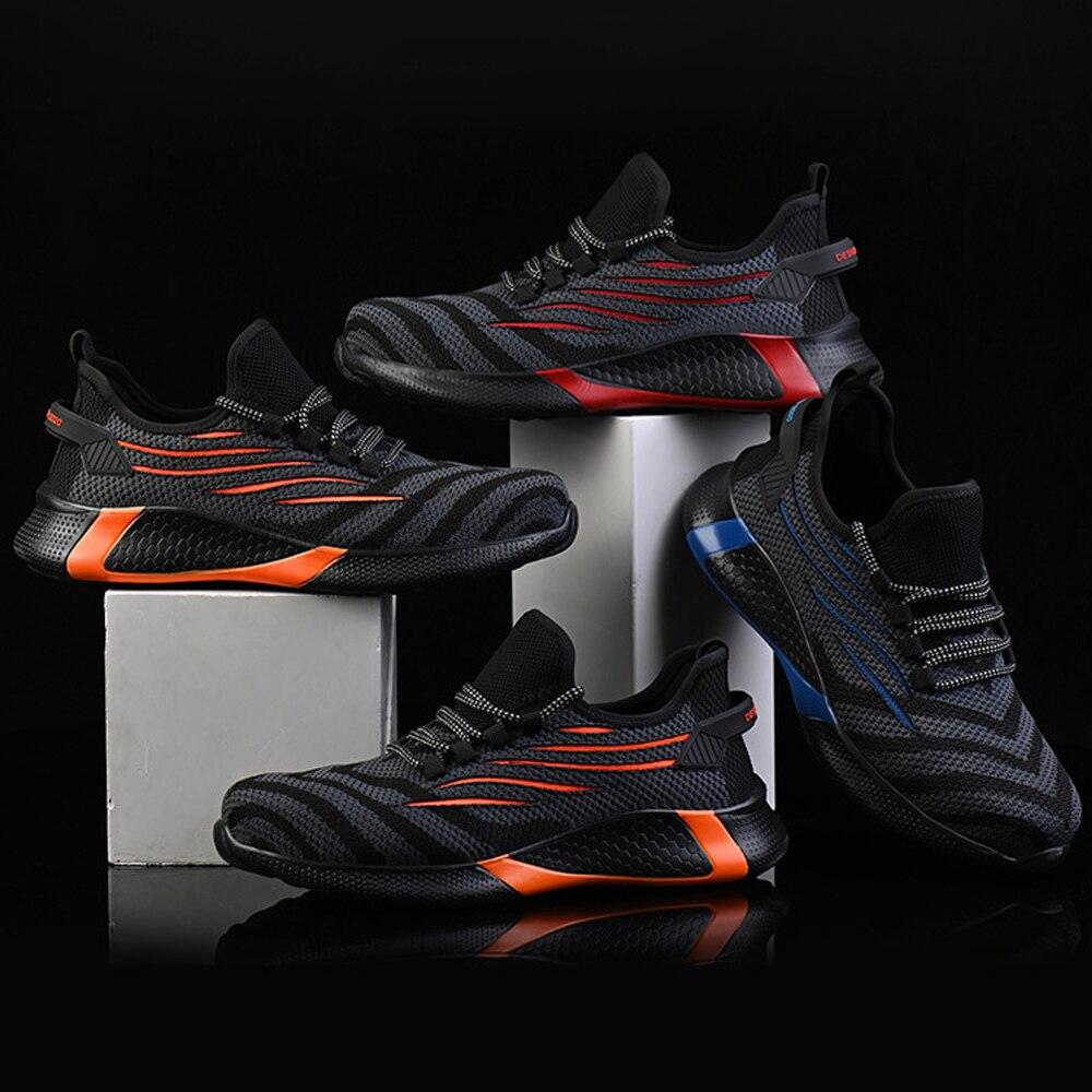 Work Sneakers Safety Shoes Men Women Steel Toe Puncture-Proof Safety Boots Indestructible Shoes Work Men Boots Industrial Shoes