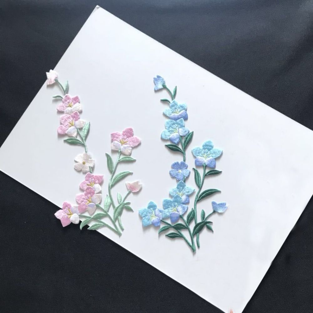 Элегантные Аппликации для Одежды Нашивные Заплатки на Одежду Тканевая Наклейка Вышитые Заплатки с Цветами Шитье
