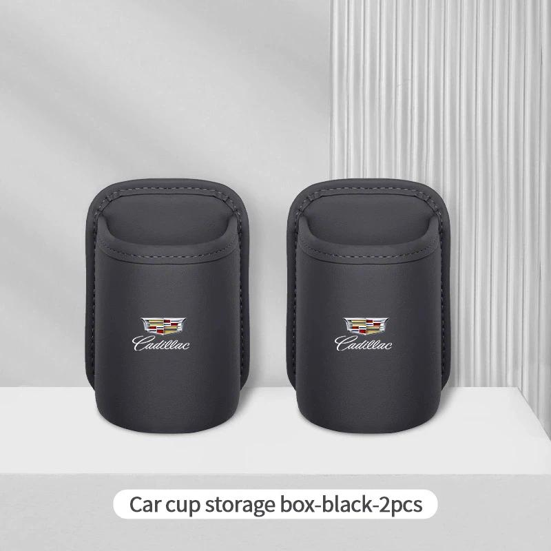 AABHP1 Car Logo Water Cup Holder Door Mounted Storage Box for Cadillac XT5 XT6 XTS ATS BLS CT4 CT5 SLS SRX CTS Escalade Accessories