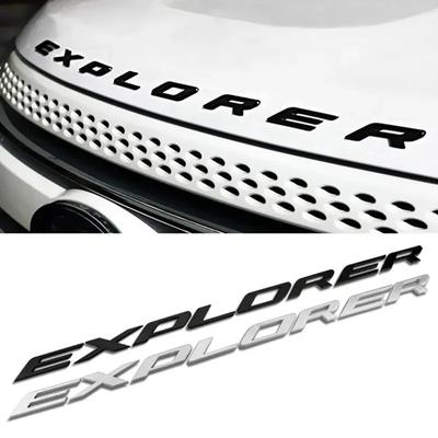 1 шт. Хромированный черный 3D ABS буквы EXPLORER Эмблема значок наклейка на капот автомобиля Аксессуары для стайлинга автомобиля