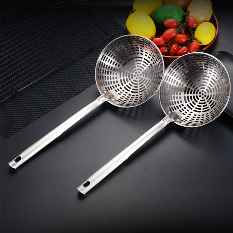 Дуршлаг из нержавеющей стали, сетчатый дуршлаг для жарки в масле, совок для приготовления лапши, сито, кухонный фильтр для еды, ложка, кухонные принадлежности