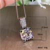 Water Drop Cubic Zirconia Crystal Ladies Necklace Collection Simple and Elegant Women Accessories Gift