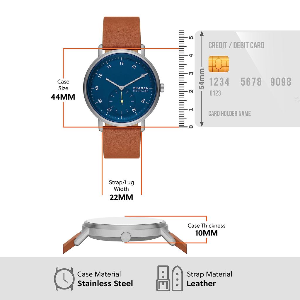 Skagen Часы Kuppel SKW6888 Мужские Коричневые