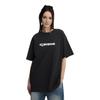 Converse Футболки Унисекс Черные С Круглым Вырезом Умеренный Прямой Крой 10025277-A01
