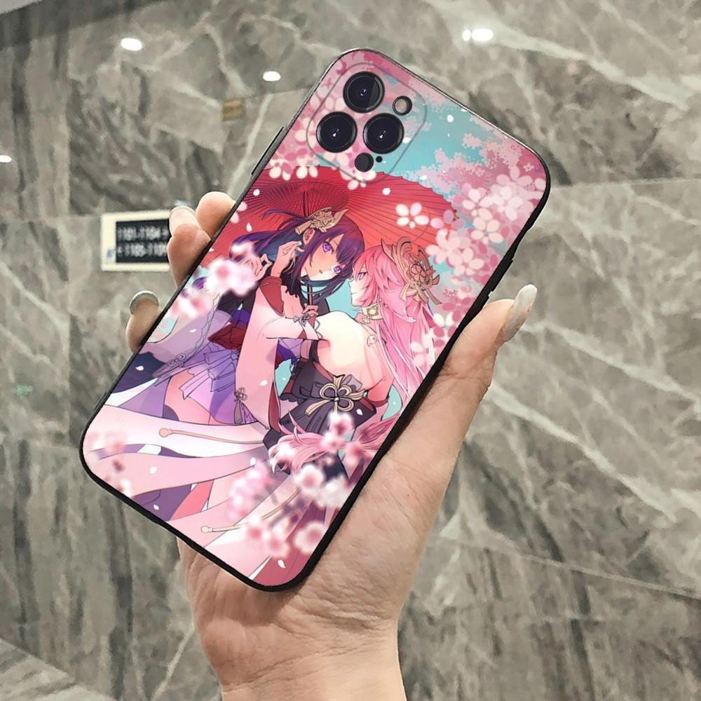 Чехол для телефона Genshin Impact Яэ Мико для iPhone 15 14 11 12 13 Mini Pro XS Max Чехол 6 7 8 Plus X XR SE 2020 Funda Shell