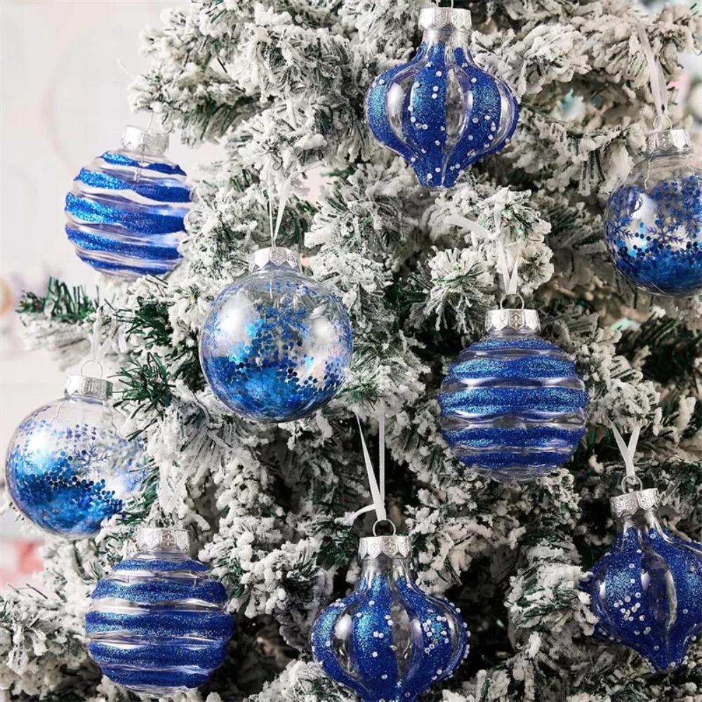 9Pcs/Set Suspensable Christmas Tree Balls Baubles Multicolor Xmas Tree Decoration  Party