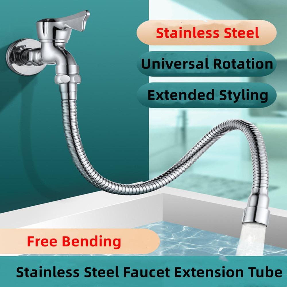 360° Rotating Bendable Portable Faucet Extender Lengthening Tube Faucet Extender Pipe Bathroom Tap