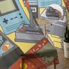Кнопка геймпада Видеоигра Мультфильм Тюль Прозрачные Шторы для Гостиной Спальни Современные Вуаль Органза Шторы Портьеры