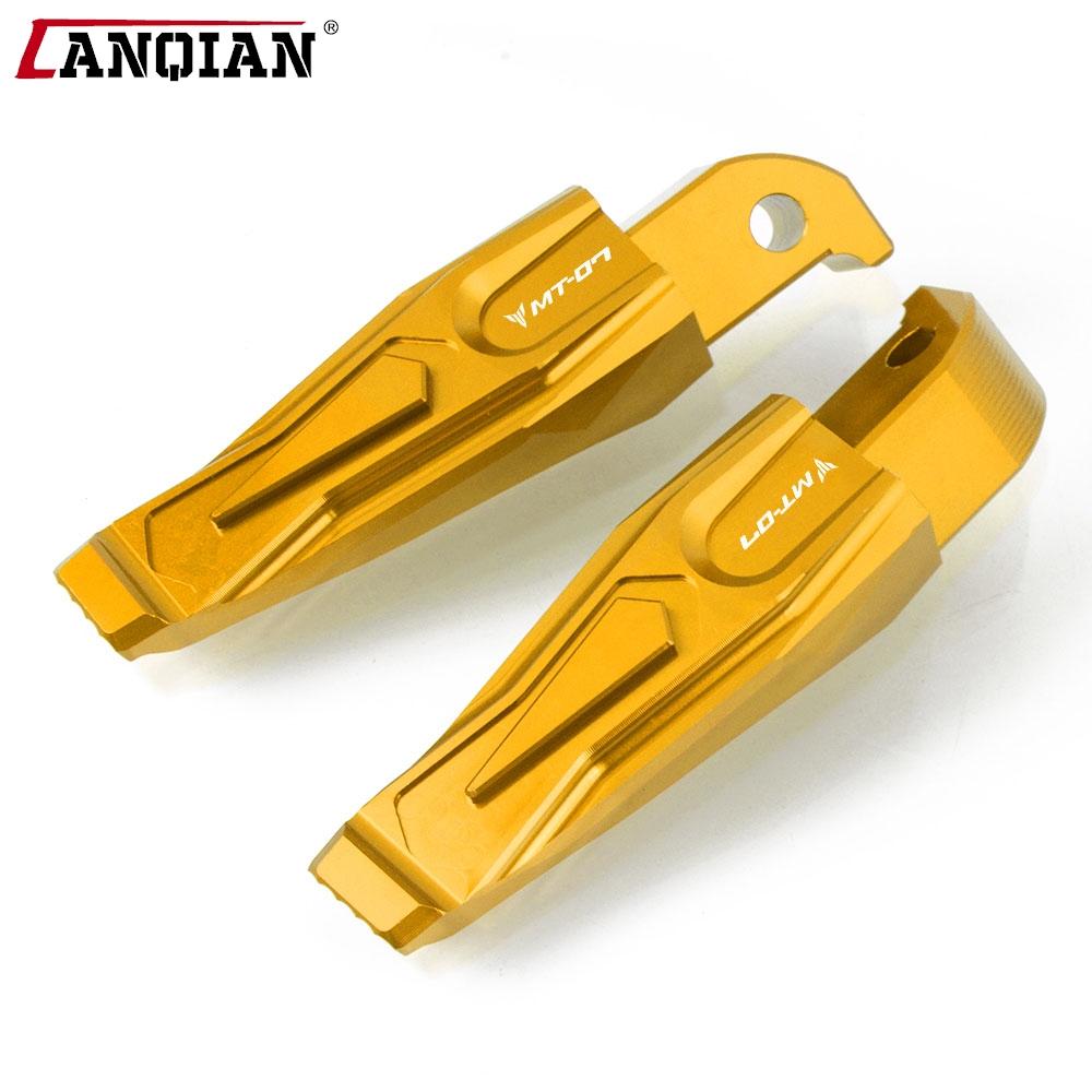 Rear Passenger Footrests For Yamaha MT07 MT-07 MT 07 FZ 07 FZ-07 2013-2022 2023 2024 T-MAX 500 530 Motorcycle Foot Pegs Rests