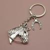 Yousheng Horse Head Keychain Smooth Touch Key Holder Backpacks Wallets Key Chain Decorative Pendant Key Accessory