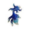 Chinese Style Enamel Koi Brooch Women'S Niche High-End Design Sense Goldfish Pin Simple Suit With Accessories
