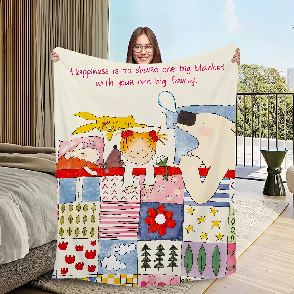 Милый мультяшный забавный арт девушка c-coco chan фланелевый теплый комфортный мягкий плюшевый плед для дивана гостиной офиса спальни путешествий подарок