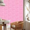 Polynesian Geometric Pattern Powder Pink Wallpaper 50x1000