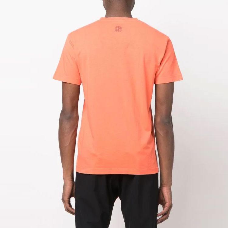 Stone Island Short-Sleeve T-Shirt Orange Men Tops 76152NS92-V0032