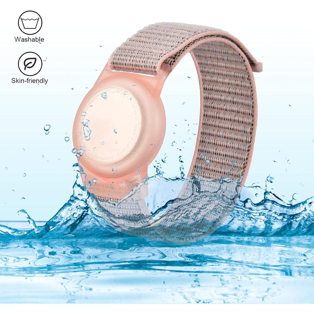 Kids Anti-Lost Adjustable Nylon Wristband Protective Holder, Bracelet Compatible with Location Tracker