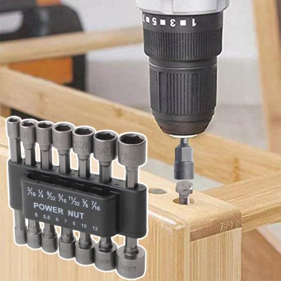 1 комплект винтовых гаек, быстросменные антикоррозийные стальные шестигранные отвертки с высоким крутящим моментом, бытовые принадлежности