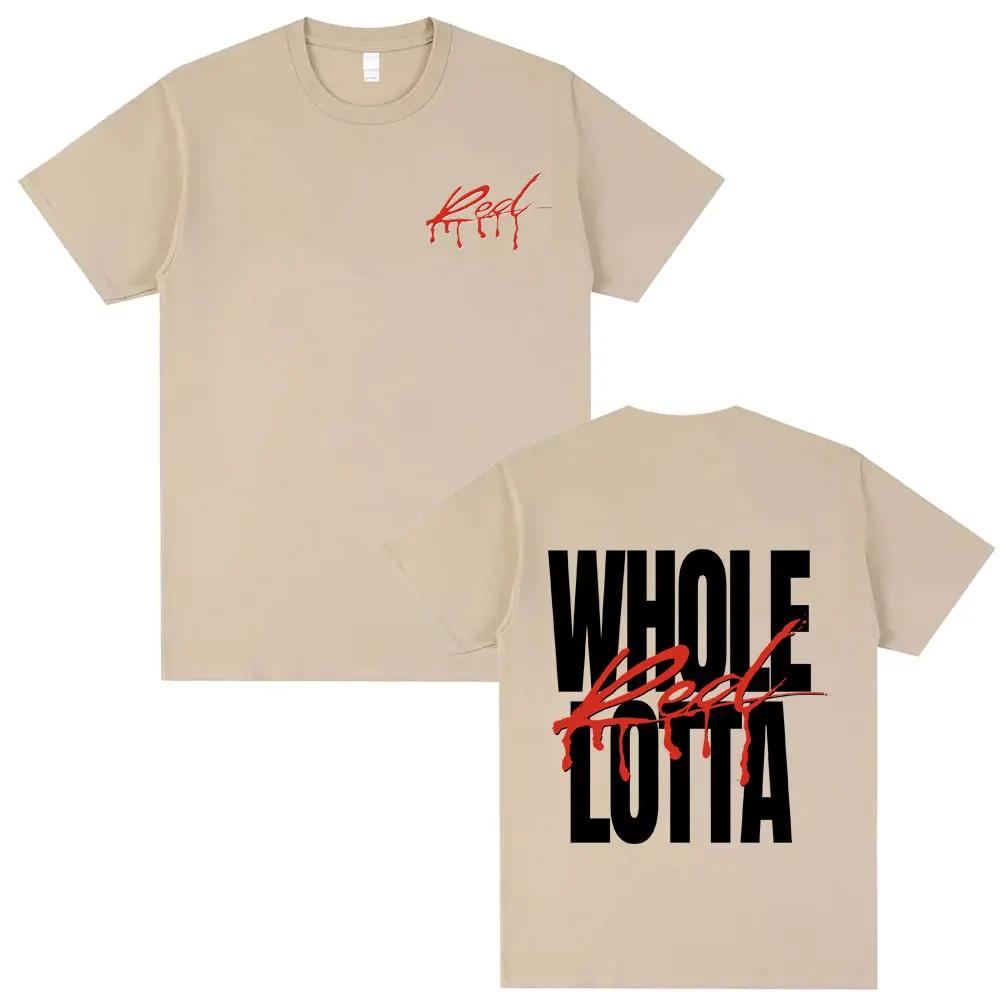 Хип-хоп рэпер Playboi Carti футболка с графикой Whole Lotta Red мужская винтажная с коротким рукавом мужская женская модная футболка топы