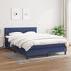 3140063 vidaXL Divan Bed with Mattress Blue 140x200 Cm Fabric
