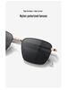 Unisex Nylon Polarized Retro Square Sunglasses - UV Protection for Driving