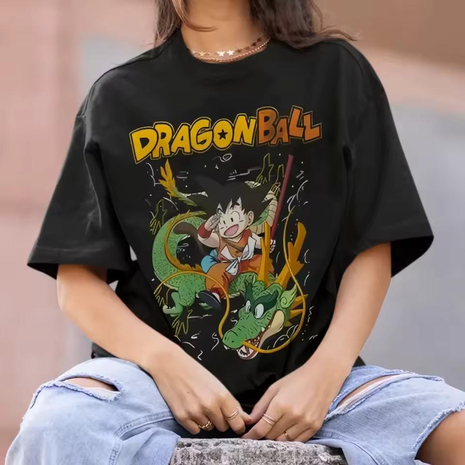 2026 Dragon Ball Anime Son Goku Printed T shirt Men's and Women's T shirt Men's Top Sports T shirt Men's T shirt Summer Tee