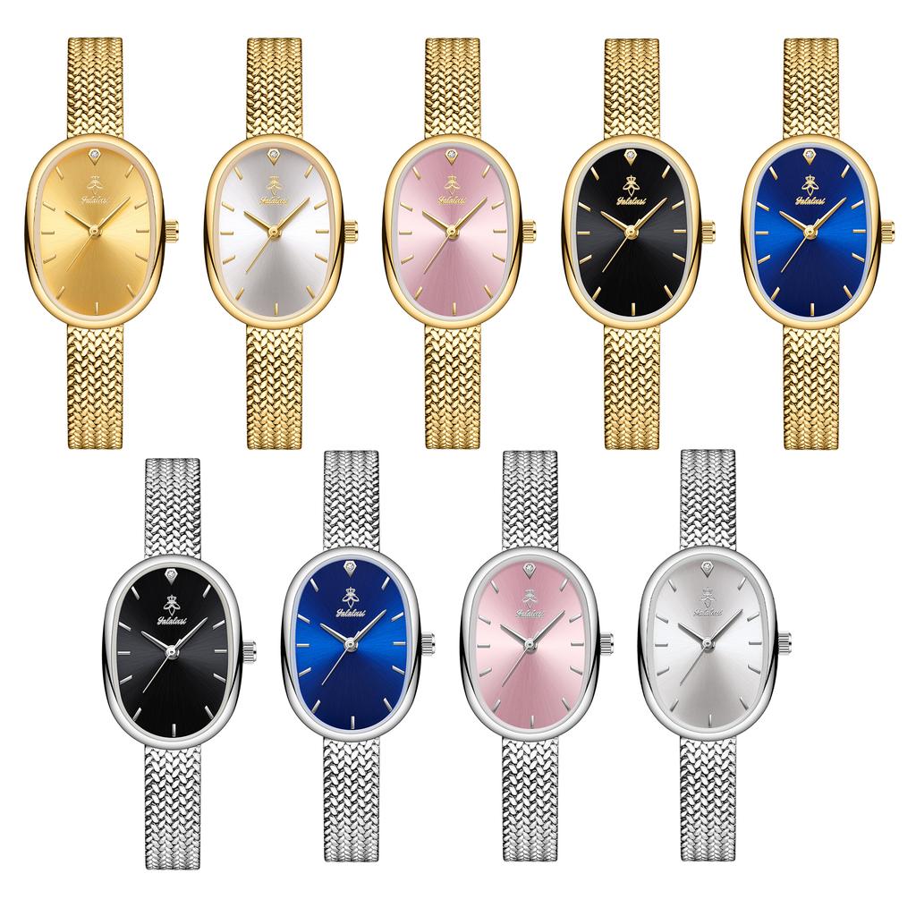 YaLaLuSi Brand Fashionable Women's Waterproof Quartz Bracelet Watch: Minimalist Design for Girls Reloj Mujer Watch for Ladies