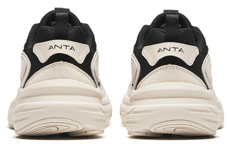 Women's Sneakers Anta Cushioning Low top Running Shoes Women's Beige Black