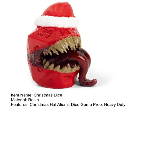 1/2 шт Рождественская шапка инопланетяне кубики смола Санта шляпа кубики украшения Heavy Duty