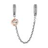 Pandora 789541c01 Family Heart Safety Chain Charm