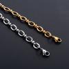 6.5mm Punk Handmade Stainless Steel Bracelet Link Oval Chain for Women Men Rock Boy Hand Chain Wristband Anklets Metal Jewelry