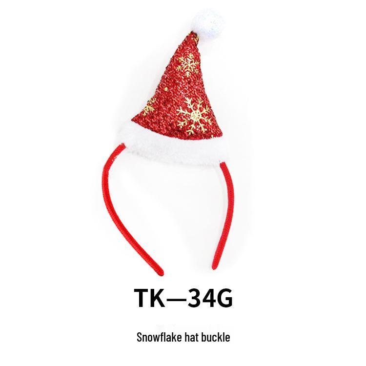 Повязка на голову для рождественской вечеринки: Дизайн с оленями и снеговиком для взрослых и детей