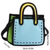 Cartoon Comic Shoulder Bag Nylon Graffiti Messenger Bag Simple 2D Anime Tote Bag  Girls