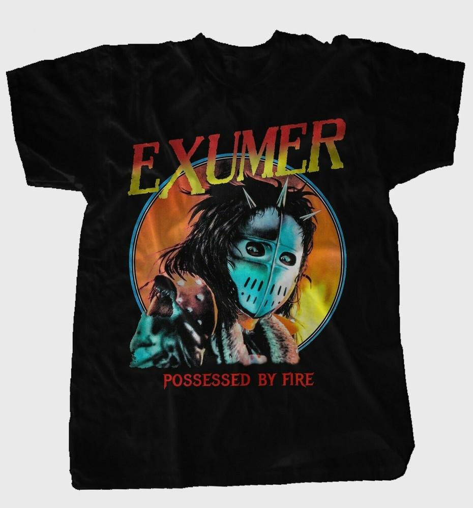 NEW EXUMER - Possessed by Fire Heavy Cotton Black T Shirt For Men UR598 Unisex T-Shirt