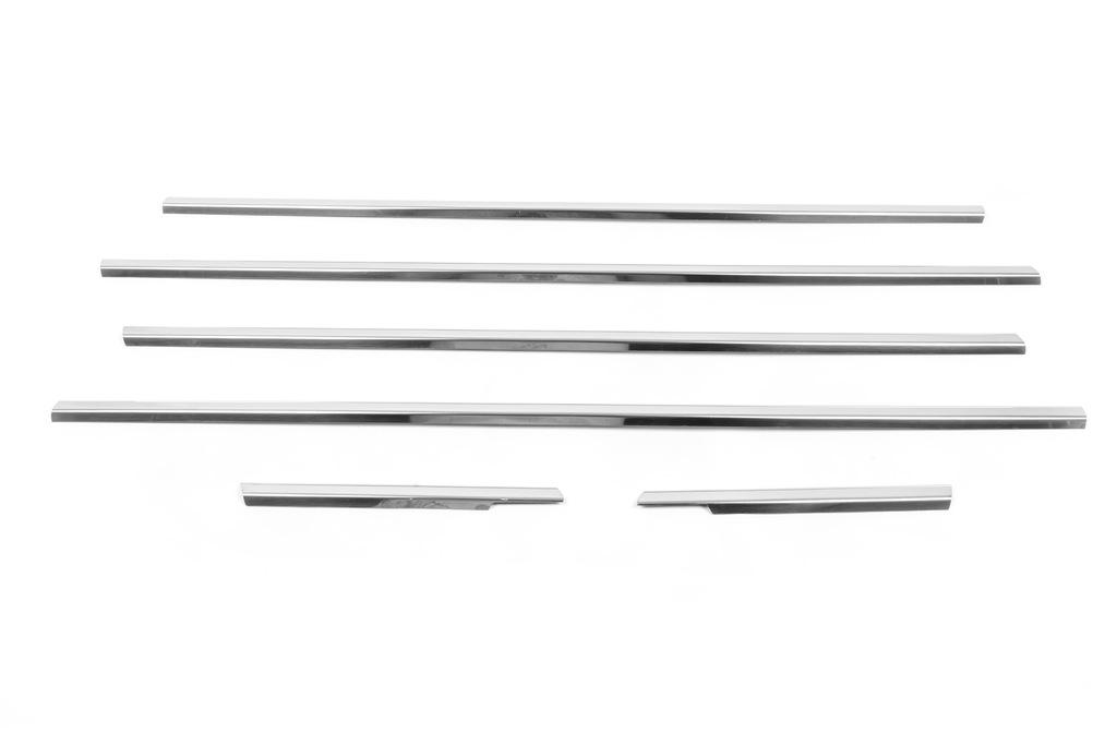 Молдинги стекол (нерж) HB, OmsaLine - Итальянская нержавейка для Chevrolet Cruze 2009-2015 гг