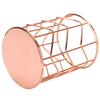 2Pcs   Gold Metal Mesh Pen Holder Desktop Storage Basket for Makeup   & Ventilated Idl for Pens Small Objects