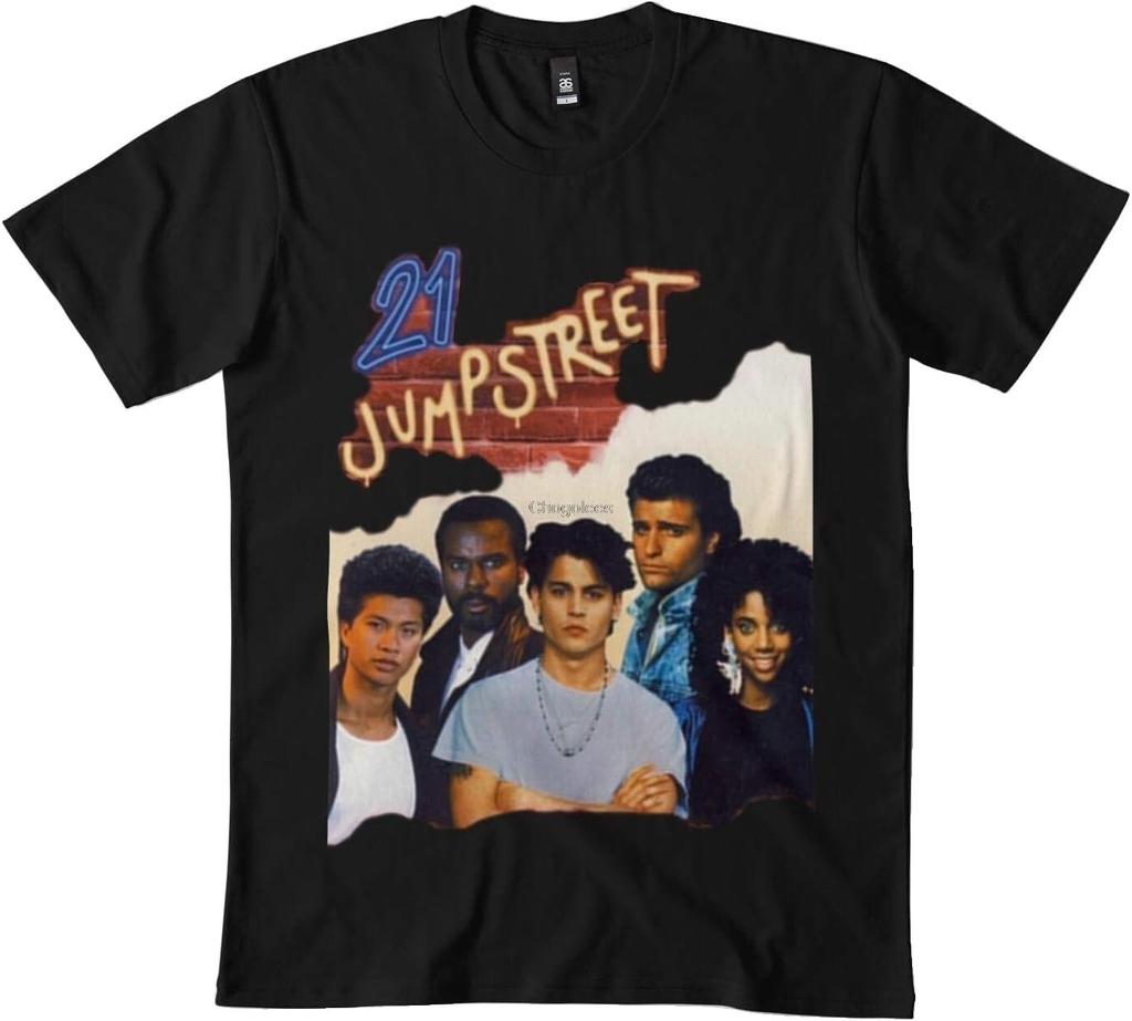 21 Jump Street 7DMN - Camiseta de Manga Corta Color Negro