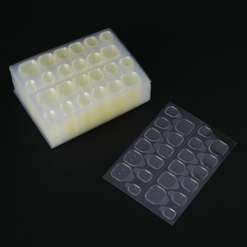 50 листов Двусторонняя клейкая лента Клей Наклейка Клей для накладных ногтей Для типсов накладных ногтей Прозрачная Желейная подушечка Накладные ногти Маникюр