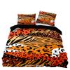 American Style Bedding Sets Soft Black Leopard Pattern Duvet Cover with Pillowcase Single Double Queen King Size Bed Cover