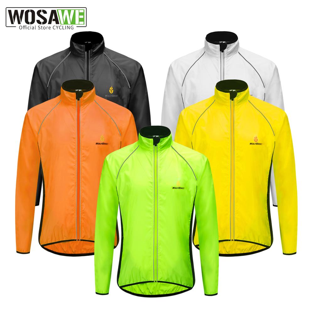 Ветрозащитная велосипедная куртка MTB Road Team Bike Светоотражающее пальто из джерси с длинными рукавами Дышащая спортивная одежда