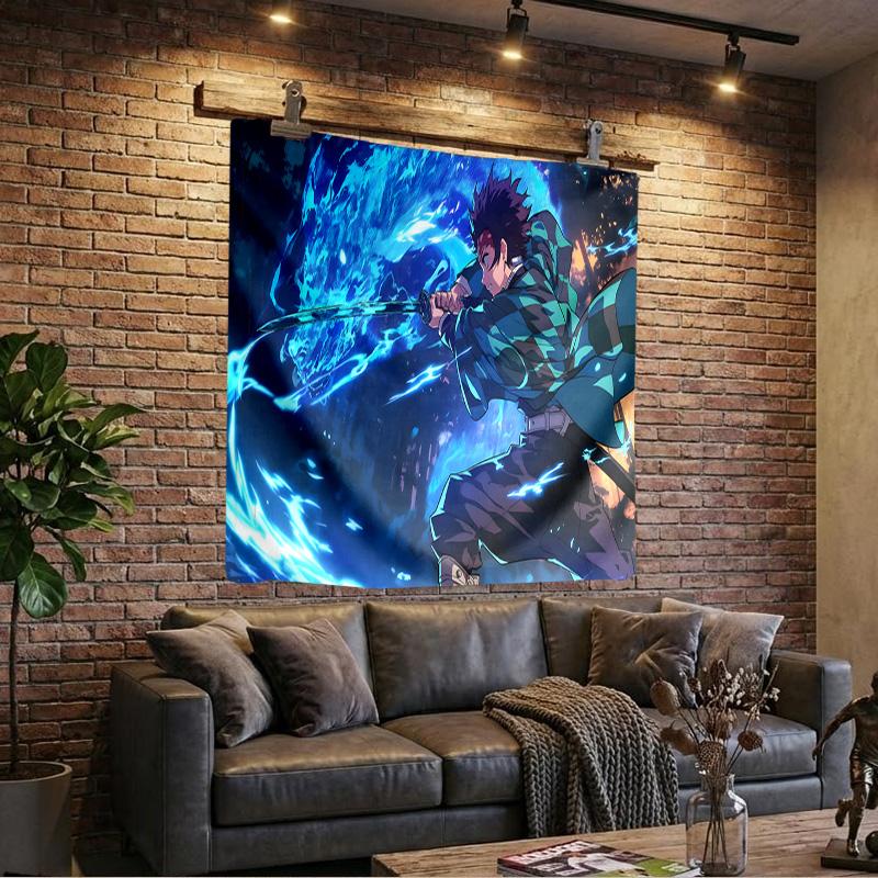 Demon Anime Group Tapestry Playroom Tapestry, Accessories for Bedroom,Livingroom, dormitory Room Wall Decor Fan Birthday Gifts