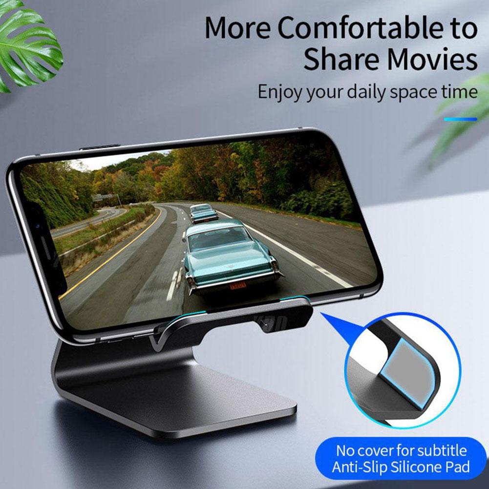 1шт алюминиевый сплав настольный держатель мобильного телефона складная подставка кронштейн металлический телефон планшет универсальный K2Y2