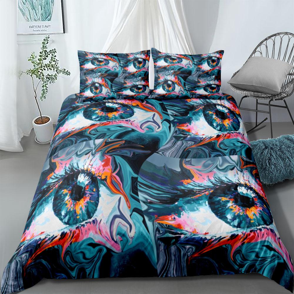 Space Eye Duvet Cover Set UK Single Double Queen US Twin Full King Size  Bed Linen Set