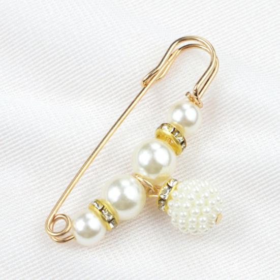 Брошь «Безопасность», тонкая работа, защита от воздействия, привлекательный искусственный жемчуг, женская безопасность