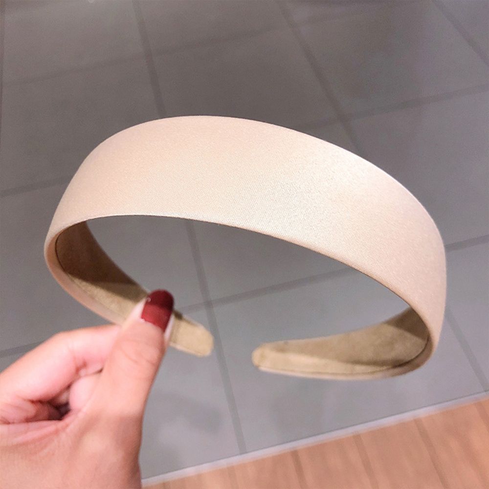 8 Colors Girls Satin Alice Hair Band Hair Hoop Wide HeadBand Fabric
