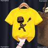 Новая футболка для мальчиков Смешная Видеоигра Lbp Sackboy Мультяшный Принт Детская Футболка Модная Трендовая Одежда для Мальчиков Летняя Белая Футболка с Круглым Вырезом